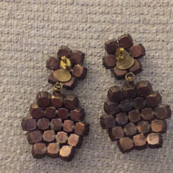 Anthropologie Alba Bijoux Smoky Face Earrings - Picture 7 of 7